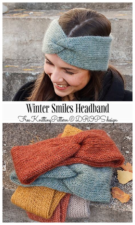 10 Twisted Headband Knitting Pattern Tshiseleesther