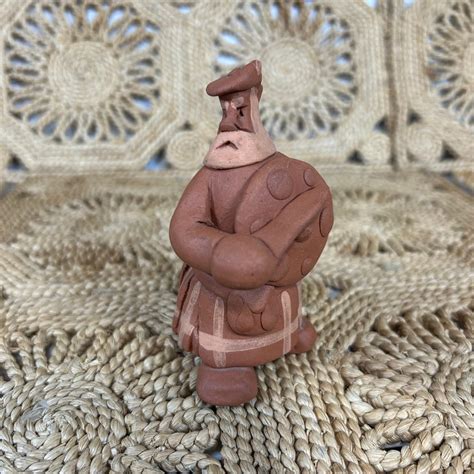 1960s Scottish Art Pottery Wee Men Of Glaur Figurine By Robin Coutts Etsy