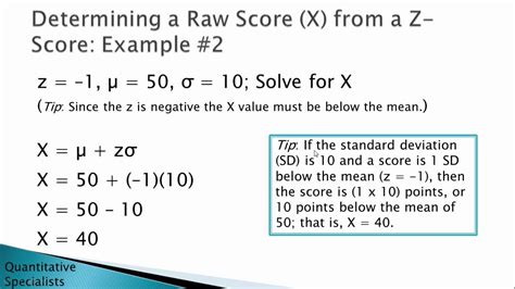 How To Find Z Score With Standard Deviation And Mean