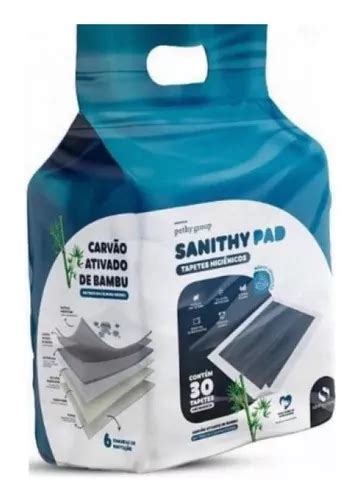 Tapete Hig Carbono Sanithy Pad 55 X 60 C 30 Un Cães Entrega grátis