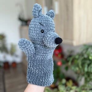 Crochet Wolf Hand Puppet Pattern PDF Amigurumi Hand Puppets Easy ...