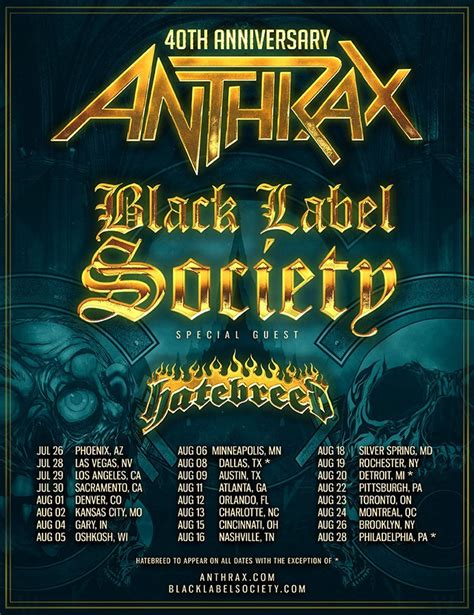 Anthrax Announce Tour With Black Label Society