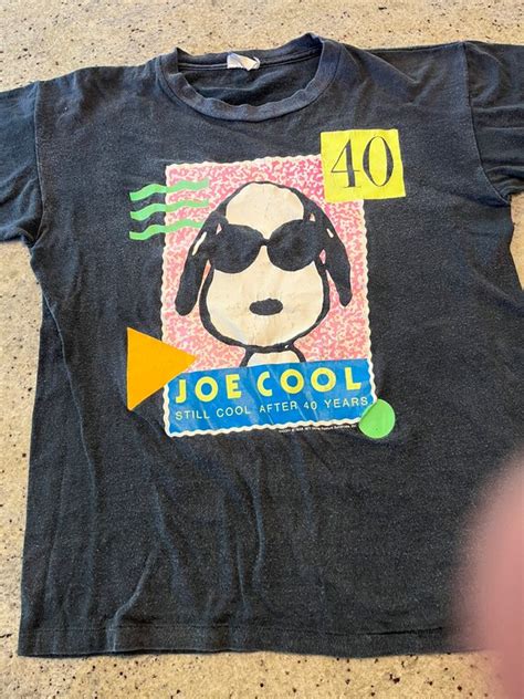 Vintage Snoopy Joe Cool 40th Anniversary T Shirt Size Medium Etsy