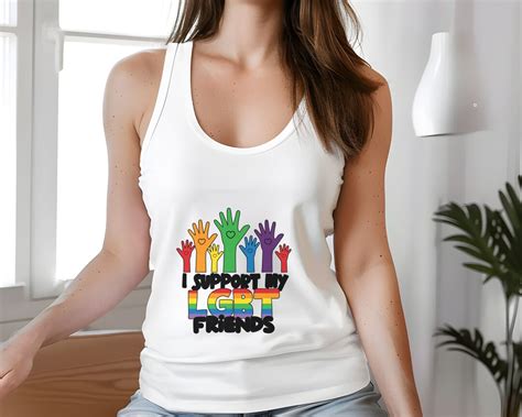 Gay Tank Top More Kisses Ideal Racerback Tank For Women Unisex Tank Pride Tank Gay Love