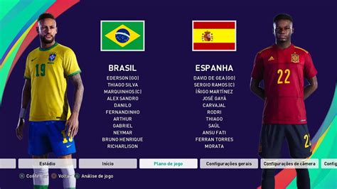 Brazil X Spain International Friendly Efootball Pes Season Update Pes