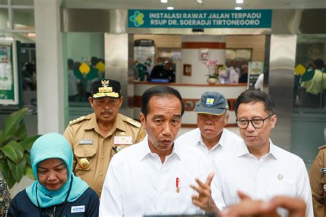 Pj Gubernur Dampingi Presiden Jokowi Cek Pelayanan KIS BPJS Di RSUP Dr