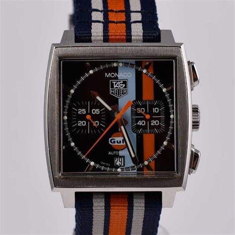 Tag Heuer Monaco Gulf Vintage Le Mans Steve Mcqueen H Circa