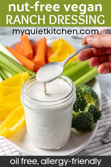 Vegan Ranch Dressing No Cashews Or Mayo My Quiet Kitchen