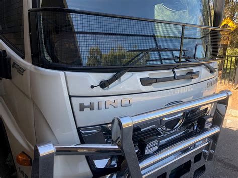 Hino Fc Fd Fe Gd On Black Windscreen Stone Guard Roof Rack World