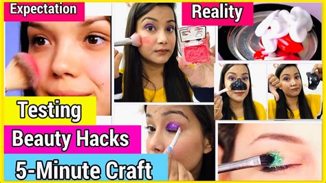 Omg Testing Out Viral Beauty Hacks By 5 Minute Crafts Cherrys