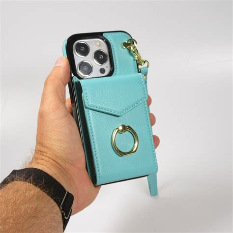 Coque iPhone 15 Pro Max Etui élégant look cuir DeLuxe avec