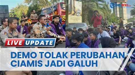 Aliansi Mahasiswa Ciamis Demo Di Pendopo Bupati Ciamis Tolak Perubahan