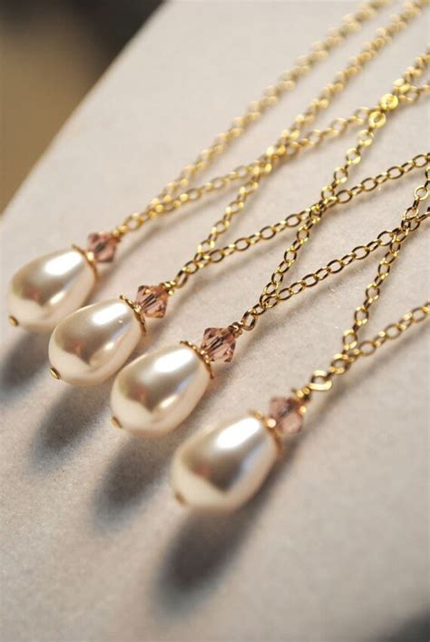 Items Similar To Bridesmaids Jewelry Necklace T Set On Etsy