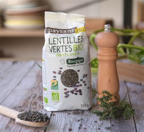 Lentilles Vertes Anicia De France Quitable Et Bio