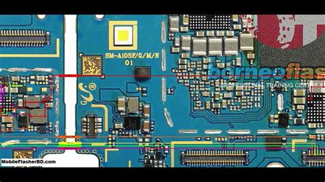 Samsung Galaxy A10 SM A105 Display LCD Light Problem Repair Jumper Ways