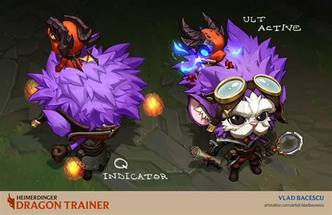 Heimerdinger And Dragon Trainer Heimerdinger League Of Legends Drawn