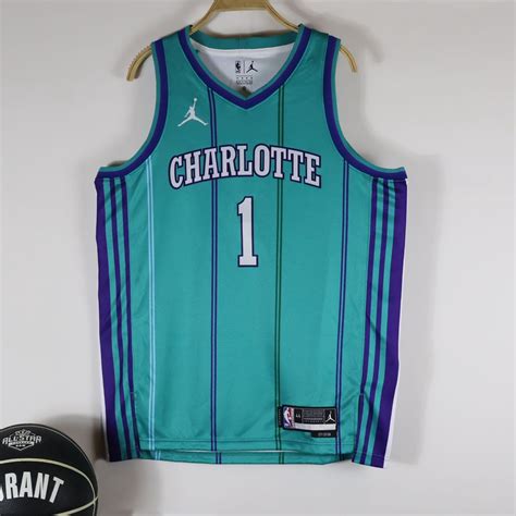 Temporada 23 24 Charlotte Hornets Camiseta De Baloncesto No 1Ball