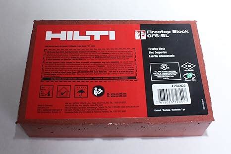 Hilti Firestop Block Cfs Bl Amazon Industrial Scientific