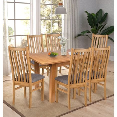 Hallowood Furniture Camberley Oak Butterfly Extending Dining Table And