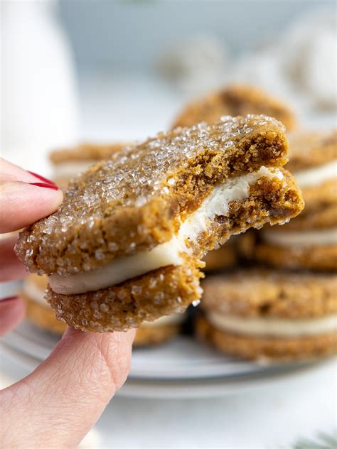 Gingerbread Sandwich Cookies Chelsweets