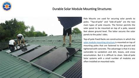 PPT Durable Solar Module Mounting Structures PowerPoint Presentation