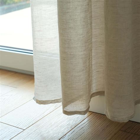 Transparenter Vorhang Leinen Beige Von Varvara Home