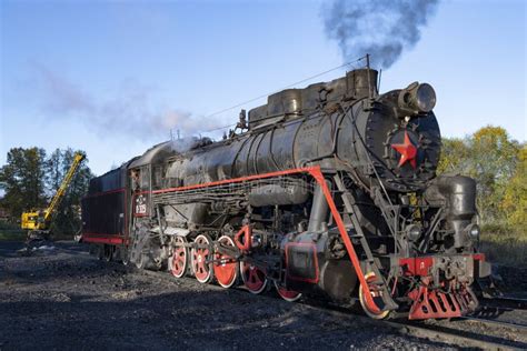 Old Soviet Steam Locomotive L 3051 On The Sortavala Station Editorial