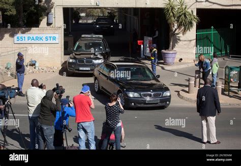 The Motorcade Of South African President Jacob Zuma Leaves The