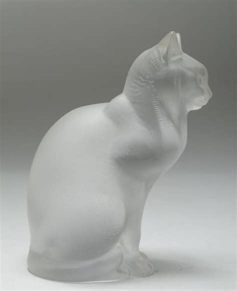 Sold Price Lalique France Crystal Cat Figurine Invalid Date Est