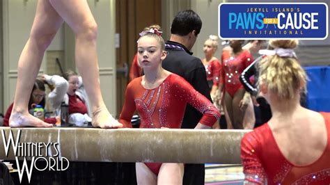 Whitney Bjerken Rd Level Gymnastics Meet Beam Champion Youtube