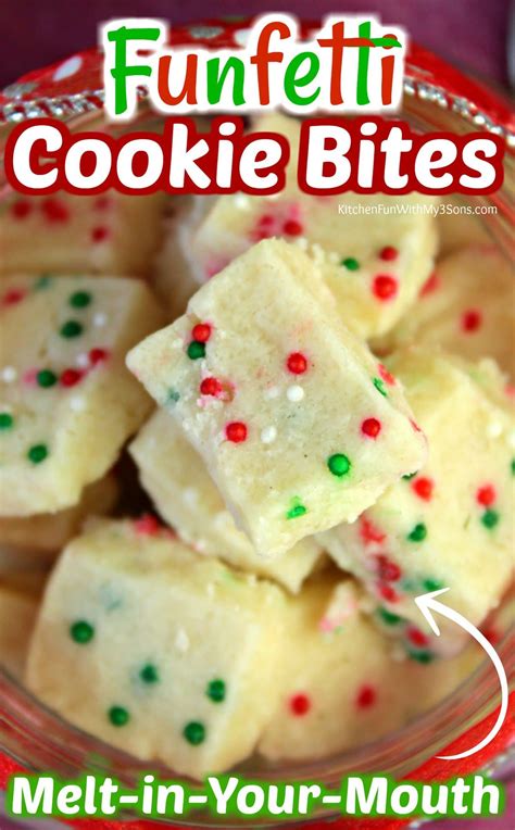 Holiday Shortbread Bites Kitchen Fun With My 3 Sons