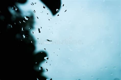 Rain Drops on the Car Glass, Rain Drop on Windshield Stock Image - Image of drop, evening: 156844449