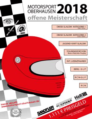 Ausf Llbar Online Offene Meisterschaft Motorsport Oberhausen Info Fax