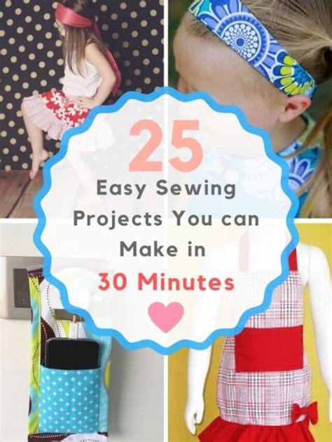 25 Easy 30 Minute Sewing Projects For Beginners Sew Crafty Me