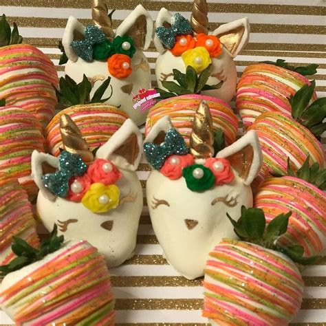 Limited Edition Edibles En Instagram Unicorn Strawberries Fresas Relleno Culinario