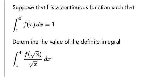 Solved Suppose That F Is A Continuous Function Such Chegg