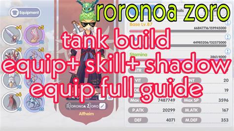 Ragnarok X Tank Build Full Guide Equip Skill Shadow Equip Test Pve