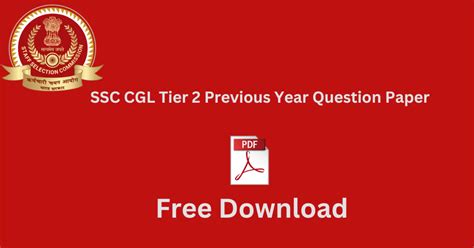 Ssc Cgl Tier Previous Year Question Paper With Answer Key Pdf