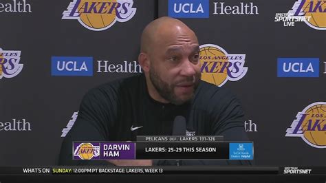 Darvin Ham Postgame Interview Los Angeles Lakers Lose To New Orleans