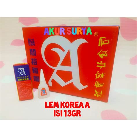 Jual BOX 50 PCS LEM KOREA A ORIGINAL LEM SETAN LEM SERBAGUNA