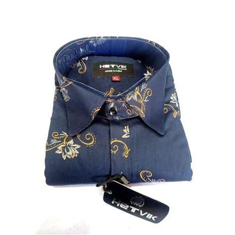 Hetvik Mens Printed Cotton Shirt Size M Xl At Rs 210 In New Delhi