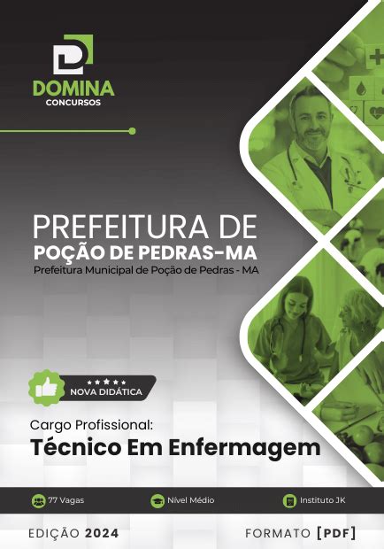 Apostila Técnico Enfermagem Prefeitura Poção de Pedras 2024