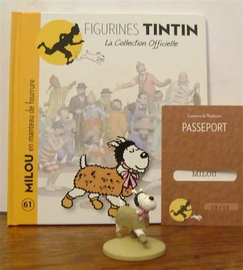 FIGURINE TINTIN La Collection Officielle Milou En Manteau De