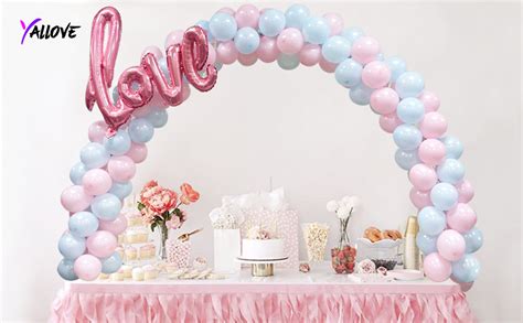 Yallove Table Balloon Arch Kit Ft Balloon Garland Stand For Party