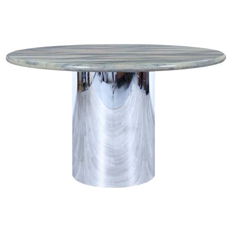 Round Marble Dining Table at 1stDibs