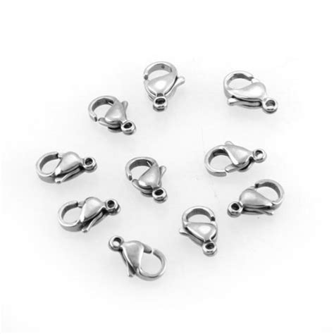 10 X Karabijn Rvs Zilver 11X6 Mm Grandado