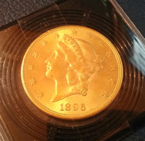 Liberty Twenty Dollar Gold 1896 Coin Mint Condition