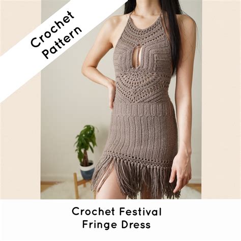 Crochet Festival Fringe Dress PDF Pattern Crochet Summer Dresses