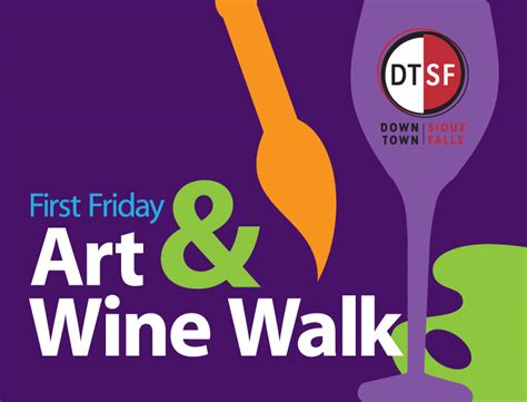 Art & Wine Walk logo | Sioux Falls Arts Council