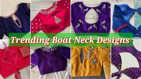 Best 50😍🥳 Boat Neck Design Blouse Designs New Model Blouse